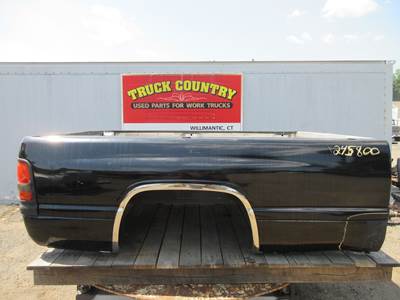 8ft Black 2002 Dodge Ram 2500 Truck Body