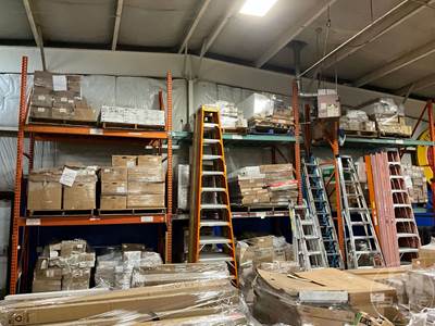 3 Sections Of Pallet Racking ******No Content ******Racking Only***** 2 Green 1