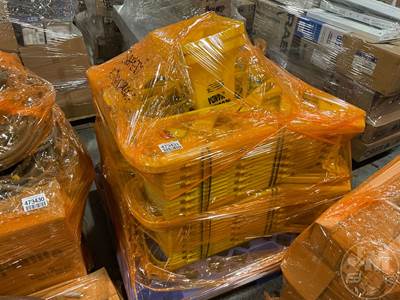 Pallet Of Caution Signs
