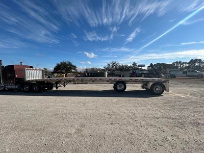 2016 Transcraft 48X102 All Aluminum SPREAD AXLE FLATBED Trailer