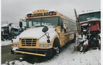 Blue Bird Hood for a 2004 Blue Bird Bluebird School Bus