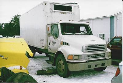 Van Body, Damaged, Alum Ladder