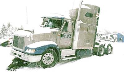 International 9400i Salvage Truck