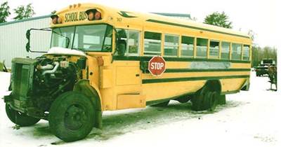 International Bus Salvage Truck