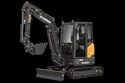 2024 Hyundai HX35AZ Mini Excavator - Bucket & Thumb