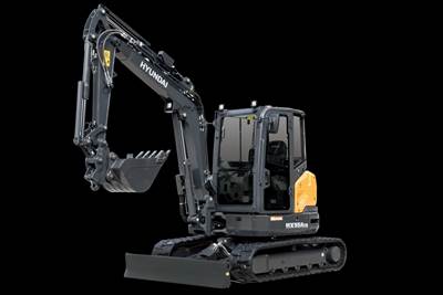 2025 Hyundai HX55ACR Mini Excavator - Bucket & Thumb