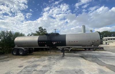 Etnyre Tandem Axle Aluminum Asphalt / Hot Oil Tank Trailer - Air Ride, Fixed Axle