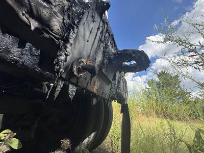 1993 Etnyre Tandem Axle Mild Steel Asphalt Hot Oil Tank Trailer Spring Fixed Axle