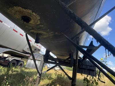 1993 Etnyre Tandem Axle Mild Steel Asphalt Hot Oil Tank Trailer Spring Fixed Axle