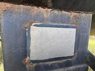 1993 Etnyre Tandem Axle Mild Steel Asphalt Hot Oil Tank Trailer Spring Fixed Axle