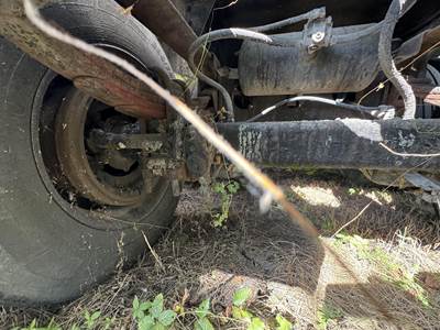 1987 Fruehauf Tandem Axle Mild Steel Asphalt Hot Oil Tank Trailer Spring Fixed Axle