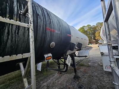 2001 Harmon Tandem Axle Mild Steel Asphalt / Hot Oil Tank Trailer - Spring, Fixed Axle