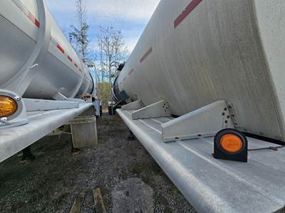 2001 Harmon Tandem Axle Mild Steel Asphalt / Hot Oil Tank Trailer - Spring, Fixed Axle