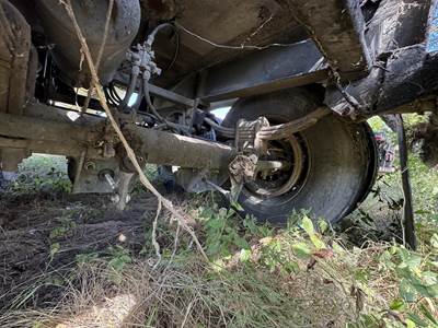 1987 Harmon Tandem Axle Mild Steel Asphalt Hot Oil Tank Trailer Spring Fixed Axle
