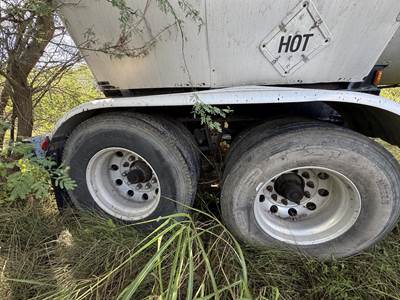 1987 Harmon Tandem Axle Mild Steel Asphalt Hot Oil Tank Trailer Spring Fixed Axle