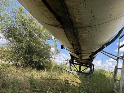 1987 Harmon Tandem Axle Mild Steel Asphalt Hot Oil Tank Trailer Spring Fixed Axle