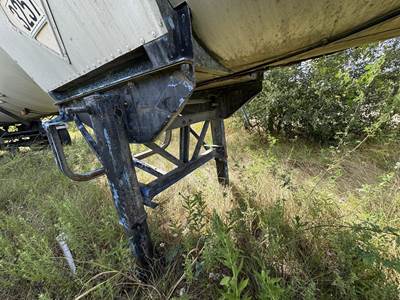 1987 Harmon Tandem Axle Mild Steel Asphalt Hot Oil Tank Trailer Spring Fixed Axle