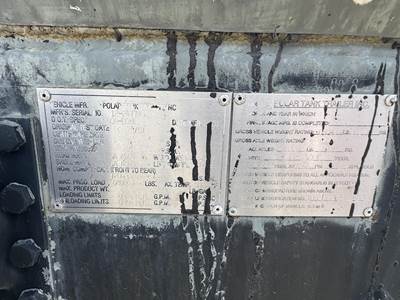 2001 Polar Tandem Axle Mild Steel Asphalt / Hot Oil Tank Trailer - Spring, Fixed Axle