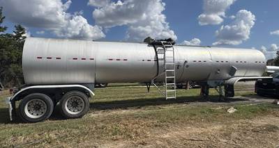 Polar Tandem Axle Mild Steel Asphalt / Hot Oil Tank Trailer - Air Leaf, Fixed Axle