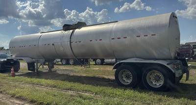 1993 Polar Tandem Axle Mild Steel Asphalt Hot Oil Tank Trailer Air Leaf Fixed Axle