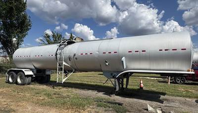 1993 Polar Tandem Axle Mild Steel Asphalt Hot Oil Tank Trailer Air Leaf Fixed Axle