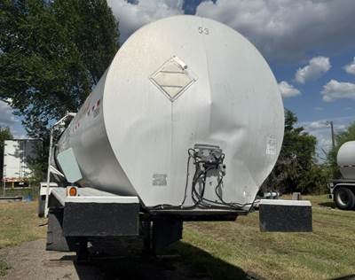 1993 Polar Tandem Axle Mild Steel Asphalt Hot Oil Tank Trailer Air Leaf Fixed Axle