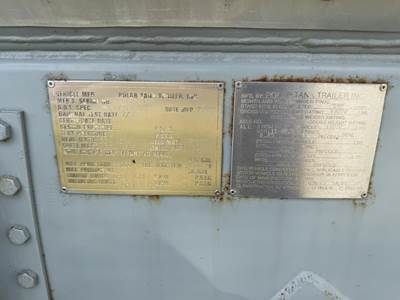 1993 Polar Tandem Axle Mild Steel Asphalt Hot Oil Tank Trailer Air Leaf Fixed Axle