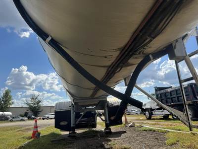 1993 Polar Tandem Axle Mild Steel Asphalt Hot Oil Tank Trailer Air Leaf Fixed Axle