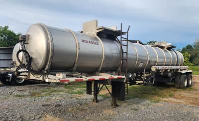Acro Tandem Axle Stainless Steel Chemical / Acid Tank Trailer - Spring, Fixed Axle