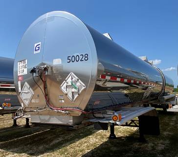 2005 BRENNER 7000 GAL DOT 407 STAINLESS STEEL Chemical / Acid Tank Trailer