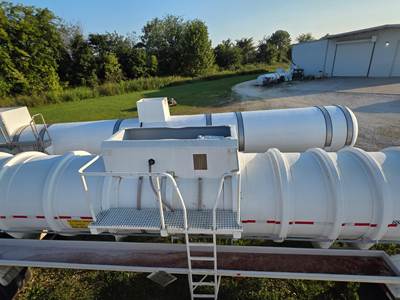 2002 Comptank Tandem Axle Plate Composite Chemical Acid Tank Trailer Spring Fixed Axle