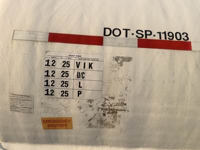 2003 Comptank Tandem Axle Plate Composite Chemical Acid Tank Trailer Spring Fixed Axle