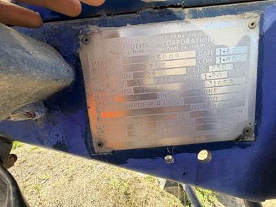 1980 Fruehauf Tandem Axle Stainless Steel Chemical / Acid Tank Trailer - Spring, Fixed Axle
