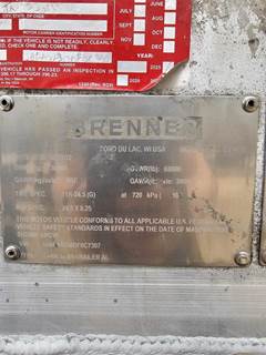 2013 Brenner 42ft Tandem Axle Aluminum Crude Oil Tank Trailer - Air Ride, Fixed Axle