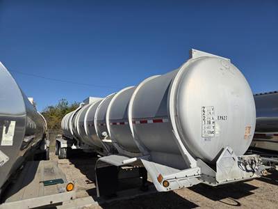 Brenner Tandem Axle Aluminum Crude Oil Tank Trailer - Air Ride, Fixed Spread Axle