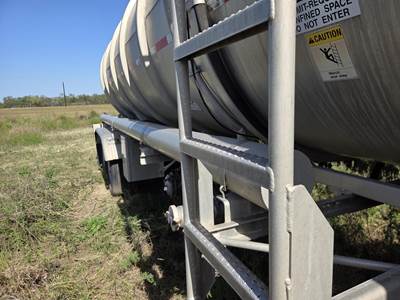 2012 Brenner 42ft Tandem Axle Aluminum Crude Oil Tank Trailer - Air Ride, Fixed Axle
