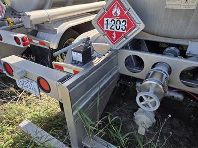 2012 Brenner 42ft Tandem Axle Aluminum Crude Oil Tank Trailer - Air Ride, Fixed Axle