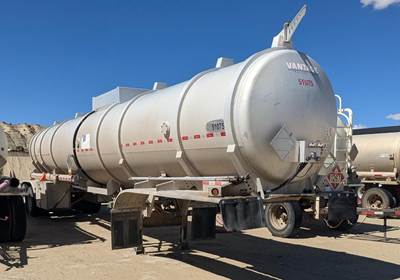 Dragon Tandem Axle Aluminum Crude Oil Tank Trailer - Air Ride, Fixed Axle