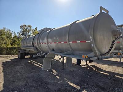 Heil Single Axle Aluminum Crude Oil Tank Trailer - Air Ride, Fixed Axle