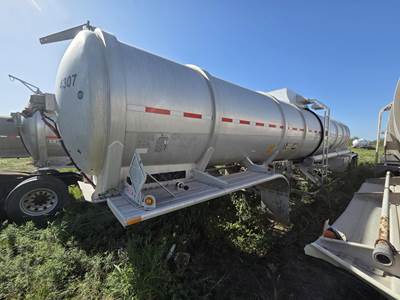Heil 44ft Tandem Axle Aluminum Crude Oil Tank Trailer - Air Ride, Fixed Axle