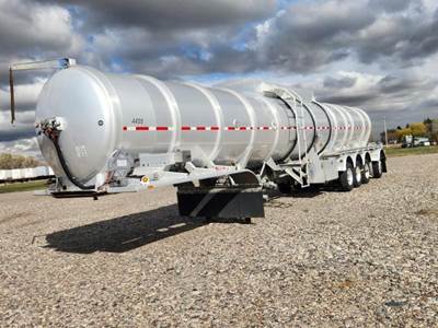 Heil Quad Axle Aluminum Crude Oil Tank Trailer - Air Ride, Fixed Spread Axle