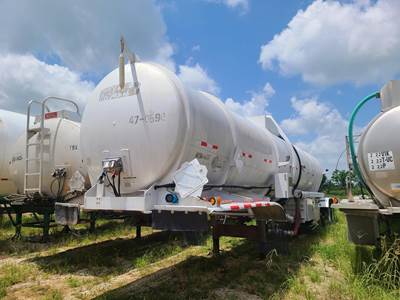 Polar Tandem Axle Aluminum Crude Oil Tank Trailer - Air Ride, Fixed Axle