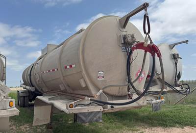 Polar DOT 407 / 8400 GAL / PUMP / BARREL COUNTER Crude Oil Tank Trailer