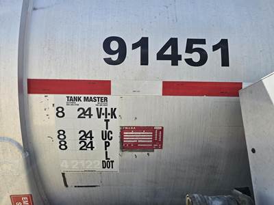 2013 Stephens Tandem Axle Aluminum Crude Oil Tank Trailer - Air Ride, Fixed Axle