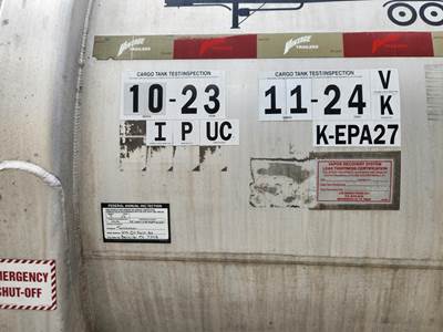 2015 Vantage Tandem Axle Aluminum Crude Oil Tank Trailer - Air Ride, Fixed Axle