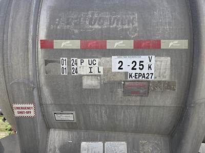 2015 Vantage 44ft Tandem Axle Aluminum Crude Oil Tank Trailer - Air Ride, Fixed Axle