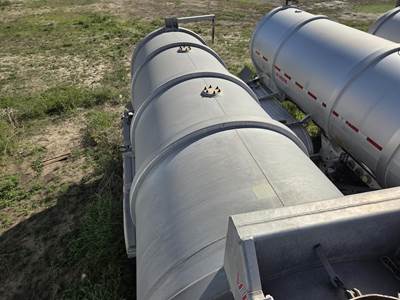 2015 Vantage 44ft Tandem Axle Aluminum Crude Oil Tank Trailer - Air Ride, Fixed Axle
