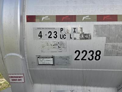 2015 Vantage 44ft Tandem Axle Aluminum Crude Oil Tank Trailer - Air Ride, Fixed Axle