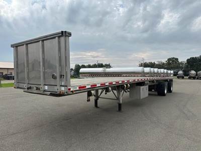 2016 East 48x102 Aluminum Flatbed Trailer Air Ride Spread Axle