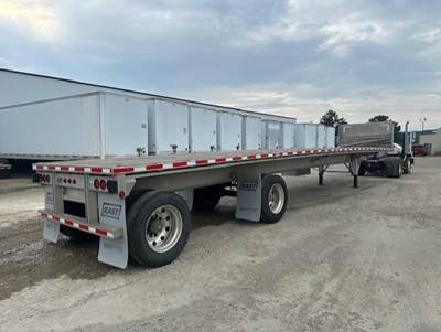 2016 East 48x102 Aluminum Flatbed Trailer Air Ride Spread Axle